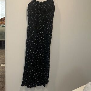Hollister Black Floral Jumpsuit